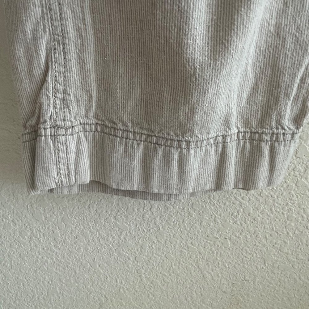 The North Face Larison Linen Pants Size 2 Lightweight Stripe Drawstring Waist - Picture 11 of 14